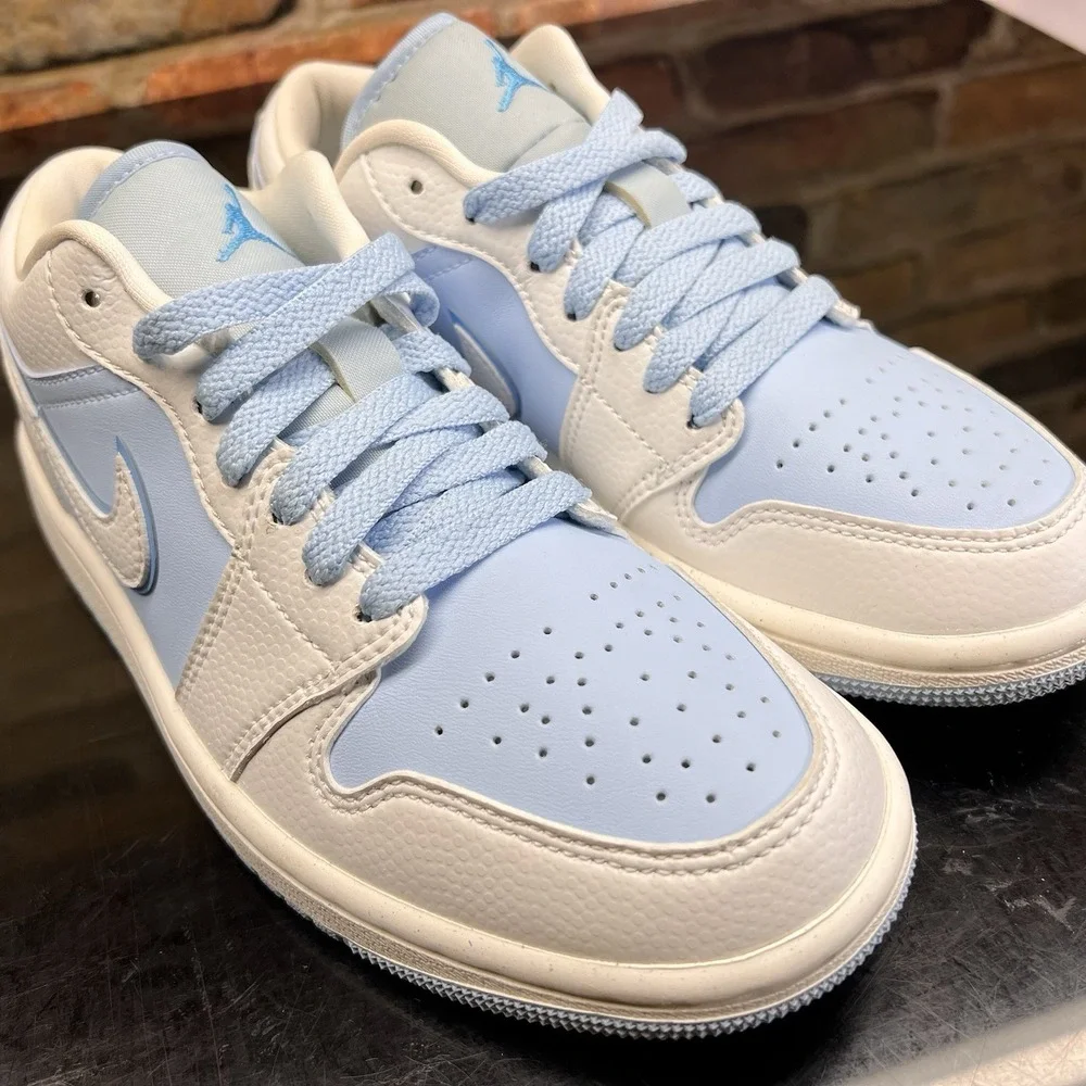Womens Size 8 - Nike Air Jordan 1 Low SE Reverse Ice Blue DV1299-104
